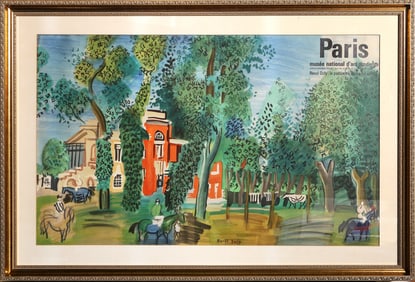 After Raoul Dufy, Le Paddock a Deauville, Lithograph Poster