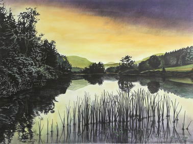 Hendricks, Long Pond, ME, Lithograph