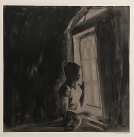 Leslie Machinist, Prisoner IV, Monotype Etching with Aquatint on T.H. Saunders