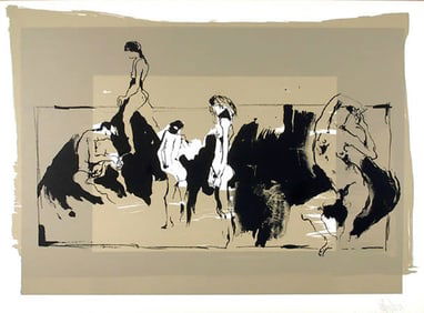 Gino Hollander, Orgy, Lithograph