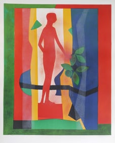 Andre Minaux, Au Jardin, Lithograph on Arches