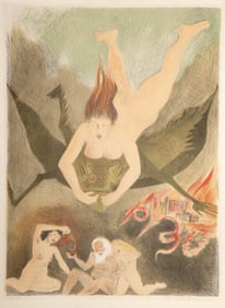 Raphael Soyer, Dreamscape, Lithograph