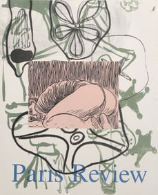 David Salle, Paris Review, Lithograph on Arches Paper
