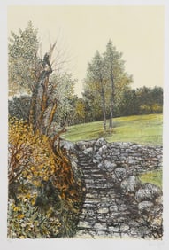 Elio Pelizzatti, Stone Walk, Lithograph