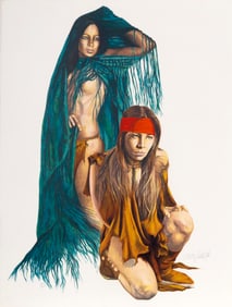 Popo and Ruby Lee, Shawl, Lithograph