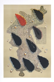 Kim Tschang-yeul, Water Drops, Screenprint on Arches Paper