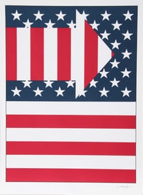 Paul von Ringelheim, American Flag III, Screenprint