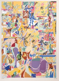 Yona Lotan, Flowers and Breasts, Screenprint