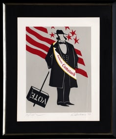 Robert Indiana, Anthony Comstock from Mother of Us All, Lithograph on Arches