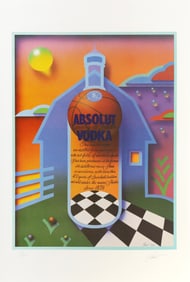 James Willie Faust, Absolut Statehood: Indiana, Lithograph on paper