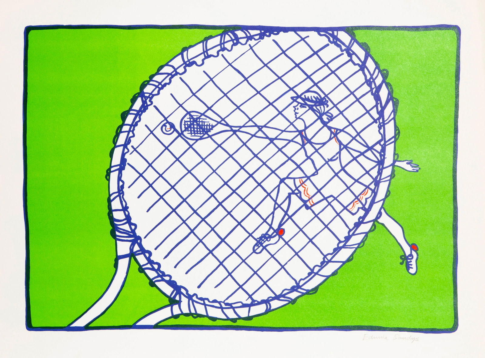 Edwina Sandys, Tennis, Lithograph (1 of 3)
