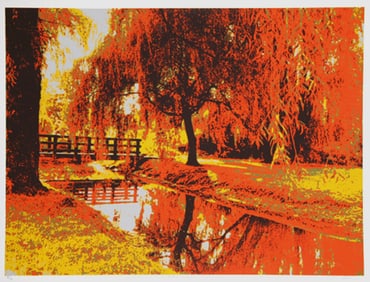 Max Epstein, Autumn Leaves, Screenprint