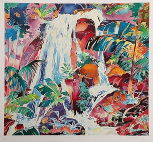 Andrew Stylianou, Waterfall, Screenprint