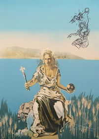 Salvador Dali, The Coronation of Gala (The Empress), Lithograph