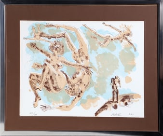 Milton Hebald, Floating Nudes, Lithograph