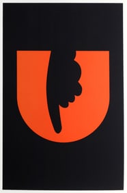 Yaron Vardimon, The Letter U, Screenprint