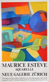 Maurice Esteve, Neue Galerie Zurich, Poster