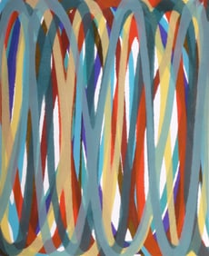 Dan Christensen, Abstract Print, Poster on Board