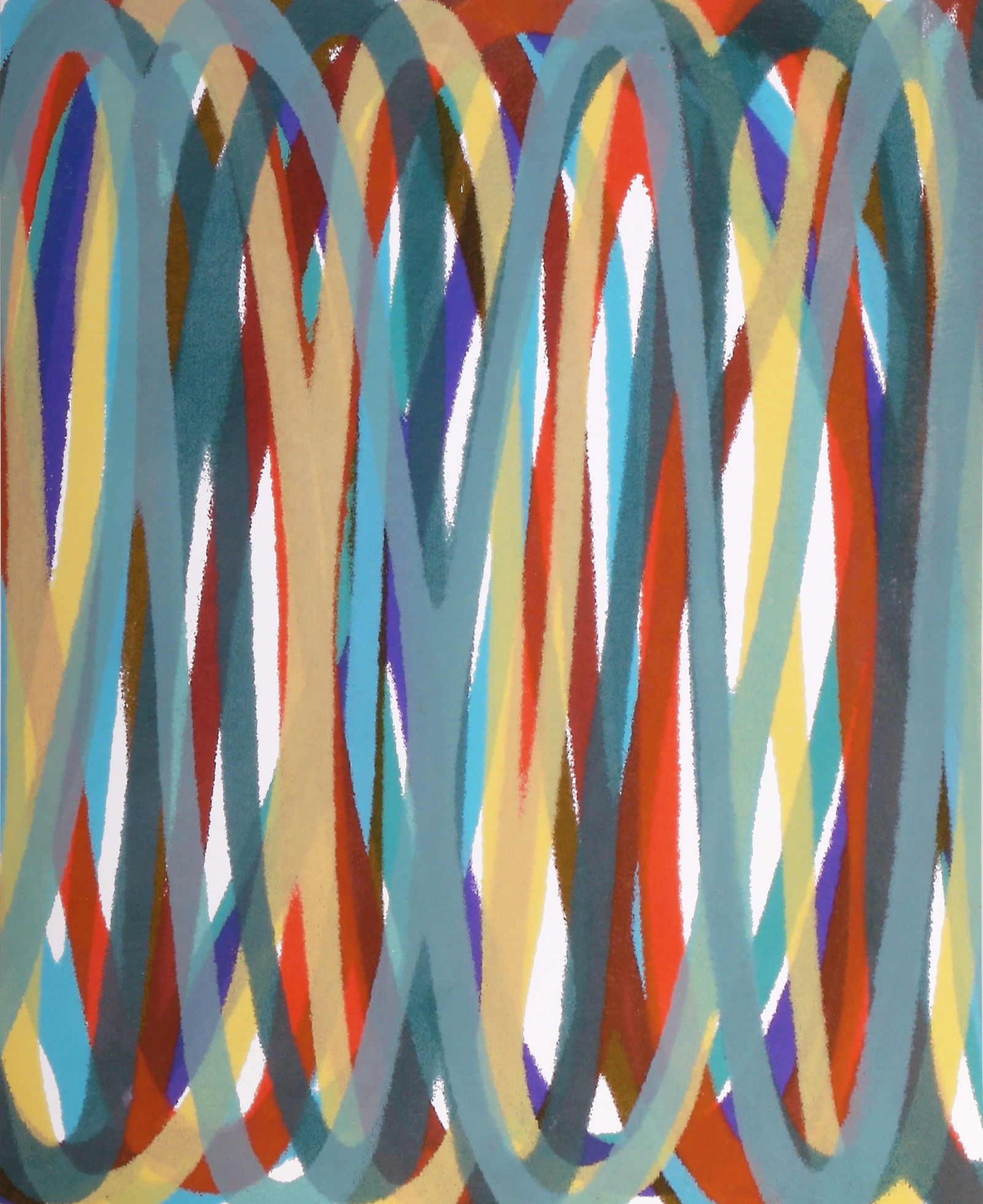 Dan Christensen, Abstract Print, Poster on Board: Artist: Dan Christensen, American (1942 - 2007) Title: Abstract Print Year: 1978 Medium: Poster on Board Size: 34 x 27.25 in. (86.36 x 69.22 cm) Description: This Abstract Expressionist poster by Dan