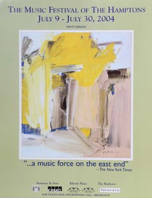 Willem de Kooning, Hamptons Music Festival, Poster
