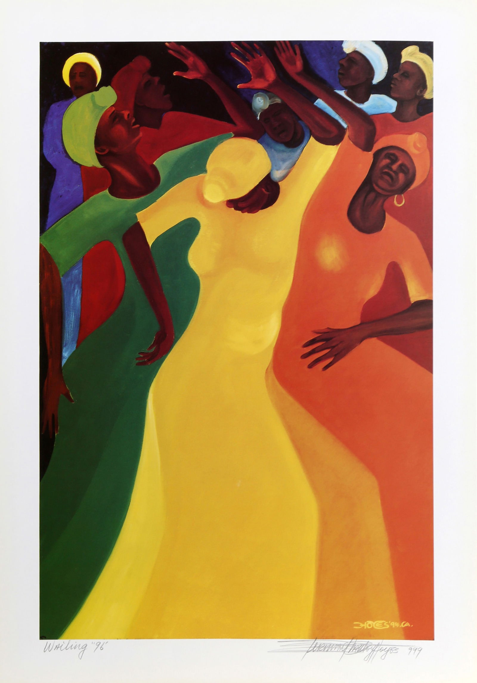 Bernard Hoyes, Wailing, Offset Lithograph (1 of 4)