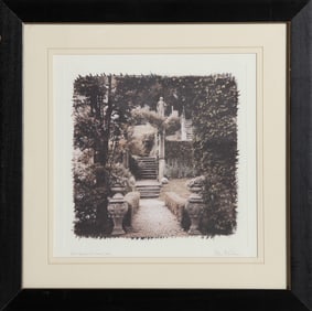 Alan Blaustein, European Garden, Offset Lithograph