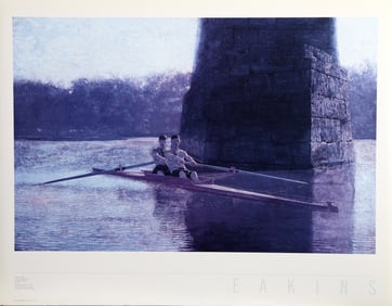 Thomas Eakins, The Pair Oared Shell, Poster