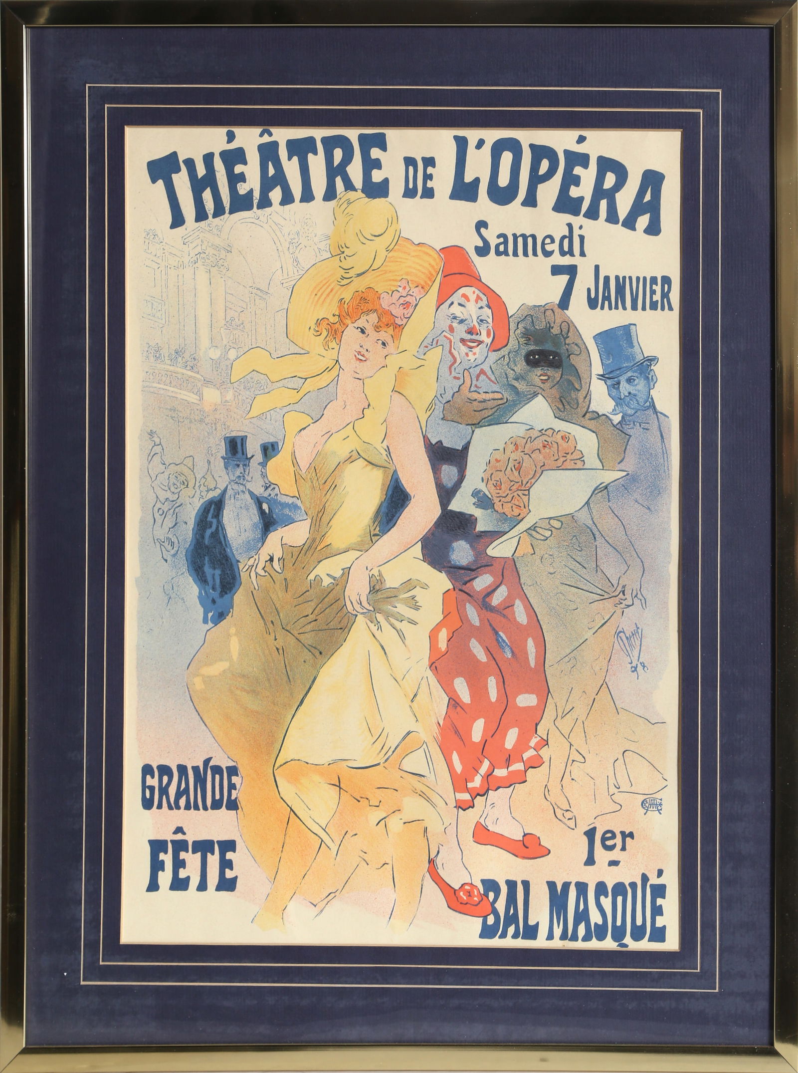 Jules Cheret, Theatre de L'Opera, Reproduction Offset Lithograph (1 of 4)