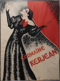 Pierre Donga, Germaine Kerjean, Lithograph Poster