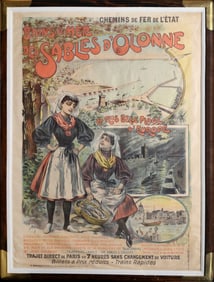 Louis Galice, Bains de Mer des Sables d'Olonne, Lithograph Poster