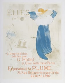 Henri de Toulouse-Lautrec, Elles Exhibition Poster, Reproduction Poster