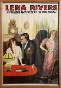 Unknown Artist, Lena Rivers: A Southern Play as sweet as the Honeysuckle, Lithograph Poster
