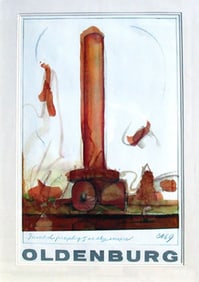 Claes Oldenburg, Monumental Sculpture, Poster