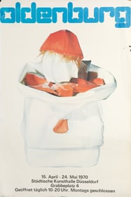 Claes Oldenburg, Kunsthalle Duesseldorf Exhibition, Poster