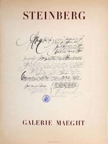 Saul Steinberg, Galerie Maeght, Lithograph Poster