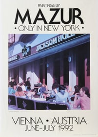 Mazur, Sunday Brunch, Only in New York - Vienna, Austria Exhibition, Poster