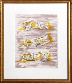Henry Moore, Three Reclining Figures for Panorama 71, Offset Lithograph