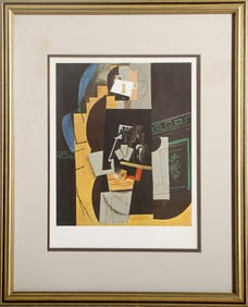 After Pablo Picasso, Card Player, Offset Lithograph