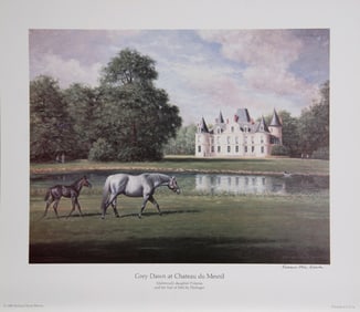 Richard Stone Reeves, Grey Dawn at Chateau du Mesnil, Offset Lithograph