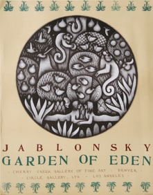 Carol Jablonsky, Garden of Eden - Cherry Creek Gallery, Poster