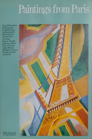 Robert Delaunay, Paintings From Paris - Eiffel Tower, Poster mounted on board