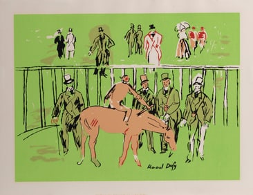 Raoul Dufy, Jockeys, Screenprint Poster