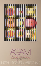 Yaacov Agam, Judith L. Posner and Association Poster, Screenprint Poster