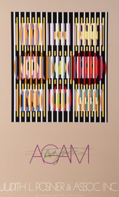 Yaacov Agam, Judith L. Posner and Association Poster, Screenprint Poster