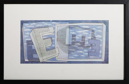 Herbert Bayer, Tender Picture E, Offset Lithograph