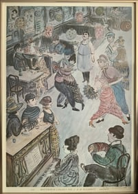 Edward M. Plunkett, Montmarte Cabaret, 1920, Poster