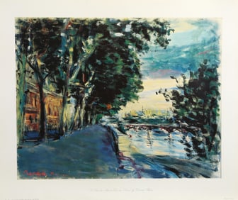 Dimitrie Berea, Le Pont des Arts au Quai de Louvre, Poster