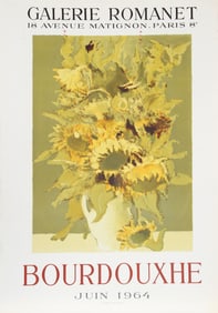 Denise Bourdouxhe, Exhibition Galerie Romanet, Lithograph Poster