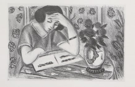 After Henri Matisse, Jeune Fille Lisant, Offset Lithograph