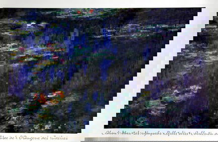 Claude Monet, Les Nympheas Reflects Verts, Poster